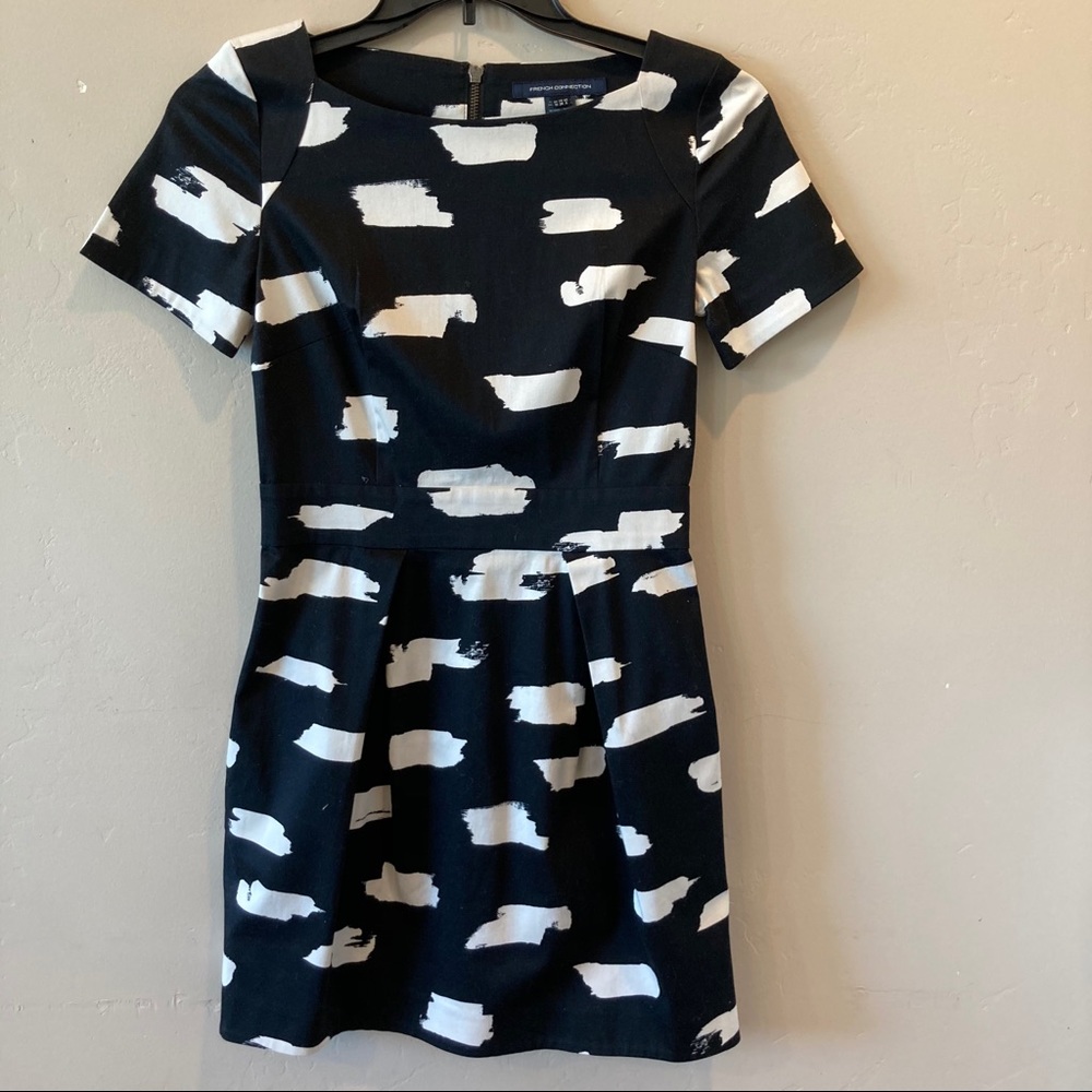 French Connection Brushstroke Structure Dress Sz 6